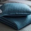Crompton Quilted Cushion - Cobalt -Taskers Sale Shop Crompton Quilted Cushion Cobalt