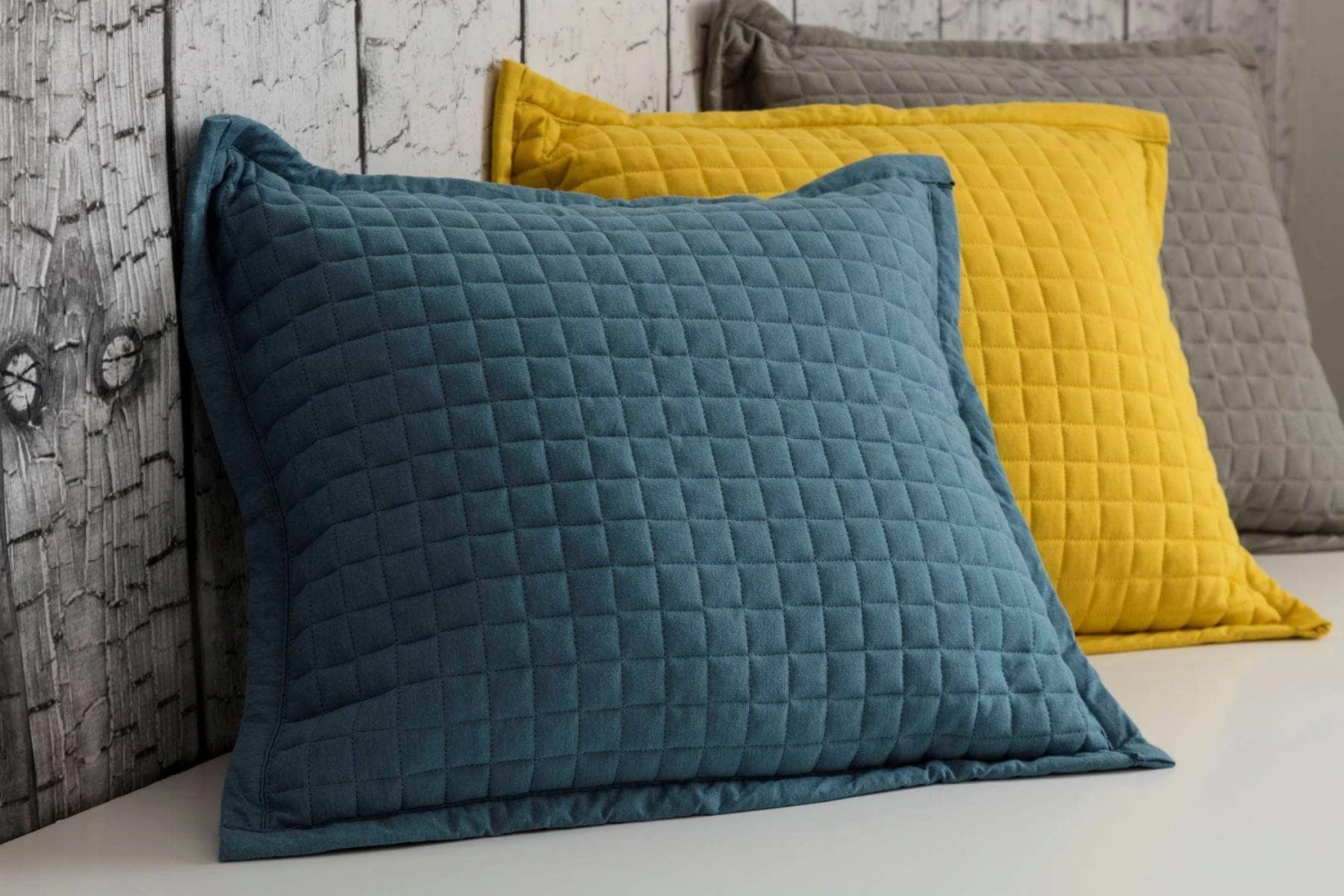 Crompton Quilted Cushion - Cobalt 5 Crompton Quilted Cushion - Cobalt - Image 3