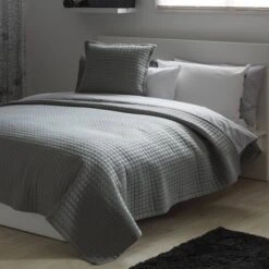 Crompton Quilted Cushion - Grey -Taskers Sale Shop Crompton Quilted Cushion Grey