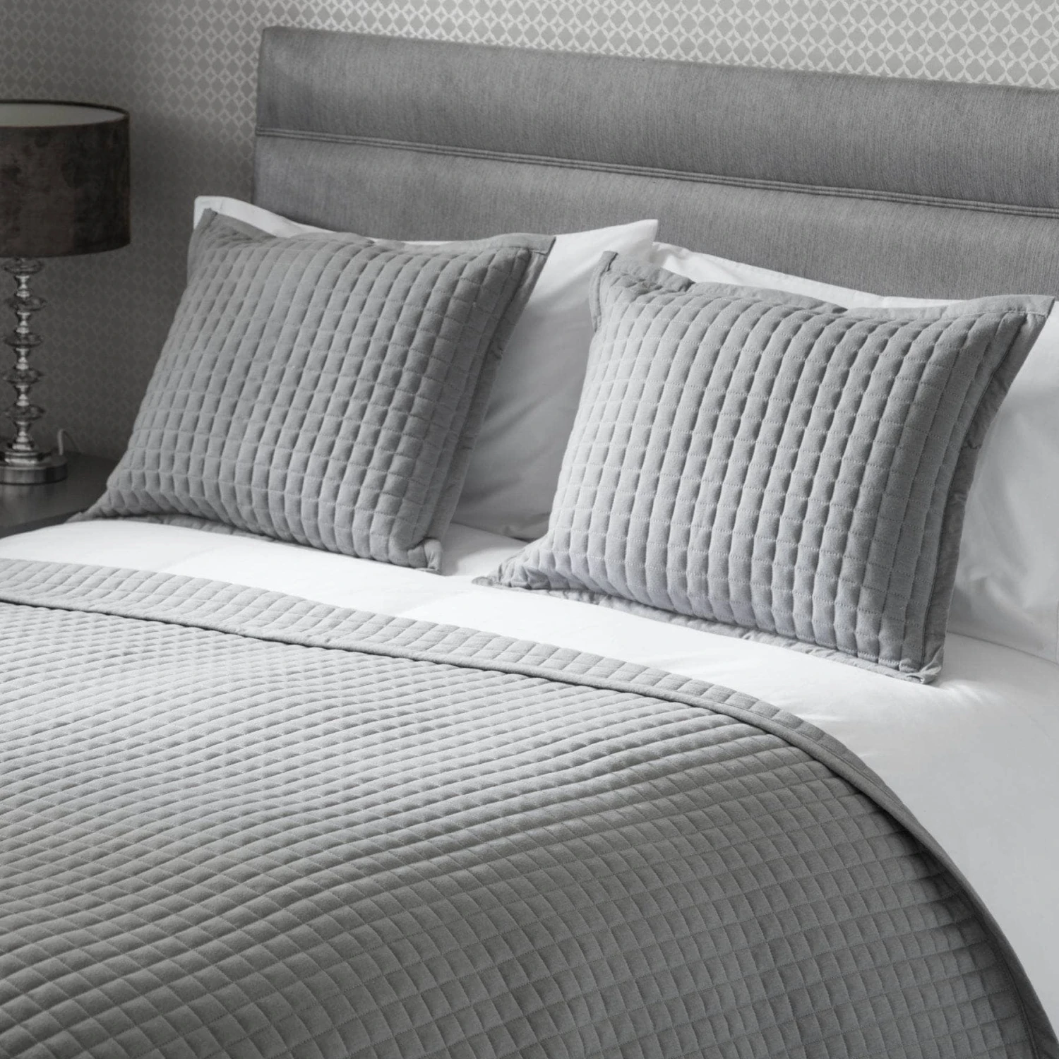 Crompton Quilted Throw - Grey 4 Crompton Quilted Throw - Grey - Image 2