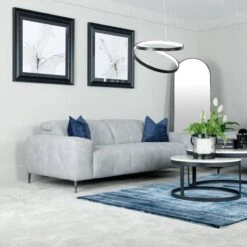 Cuba 3 Seater Sofa - Grey