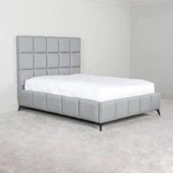 Cube King Size Bedframe - Grey -Taskers Sale Shop Cube King Size Bedframe