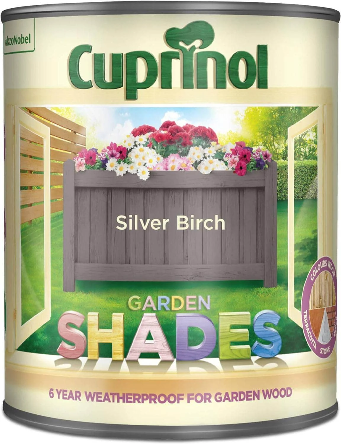Cuprinol Garden Shades 1L - Silver Birch 4 Cuprinol Garden Shades 1L - Silver Birch - Image 2
