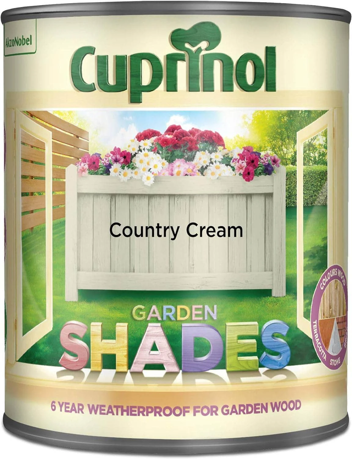Cuprinol Garden Shades 1L - Country Cream 4 Cuprinol Garden Shades 1L - Country Cream - Image 2