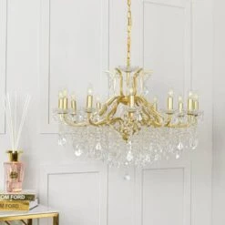 Delaware Large Chandelier Gold