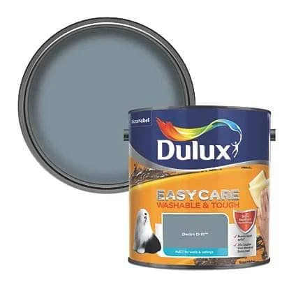 Dulux Easy Care Matt Emulsion 5L - Denim Drift 3 Dulux Easy Care Matt Emulsion 5L - Denim Drift