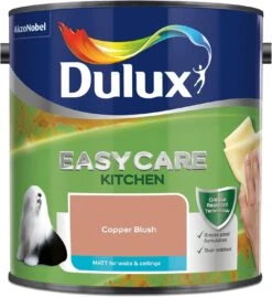 Dulux Easycare Kitchen 2.5L Matt Emulsion- Copper Blush -Taskers Sale Shop Dulux Easycare Kitchen 2.5L Matt Emulsion Copper Blush