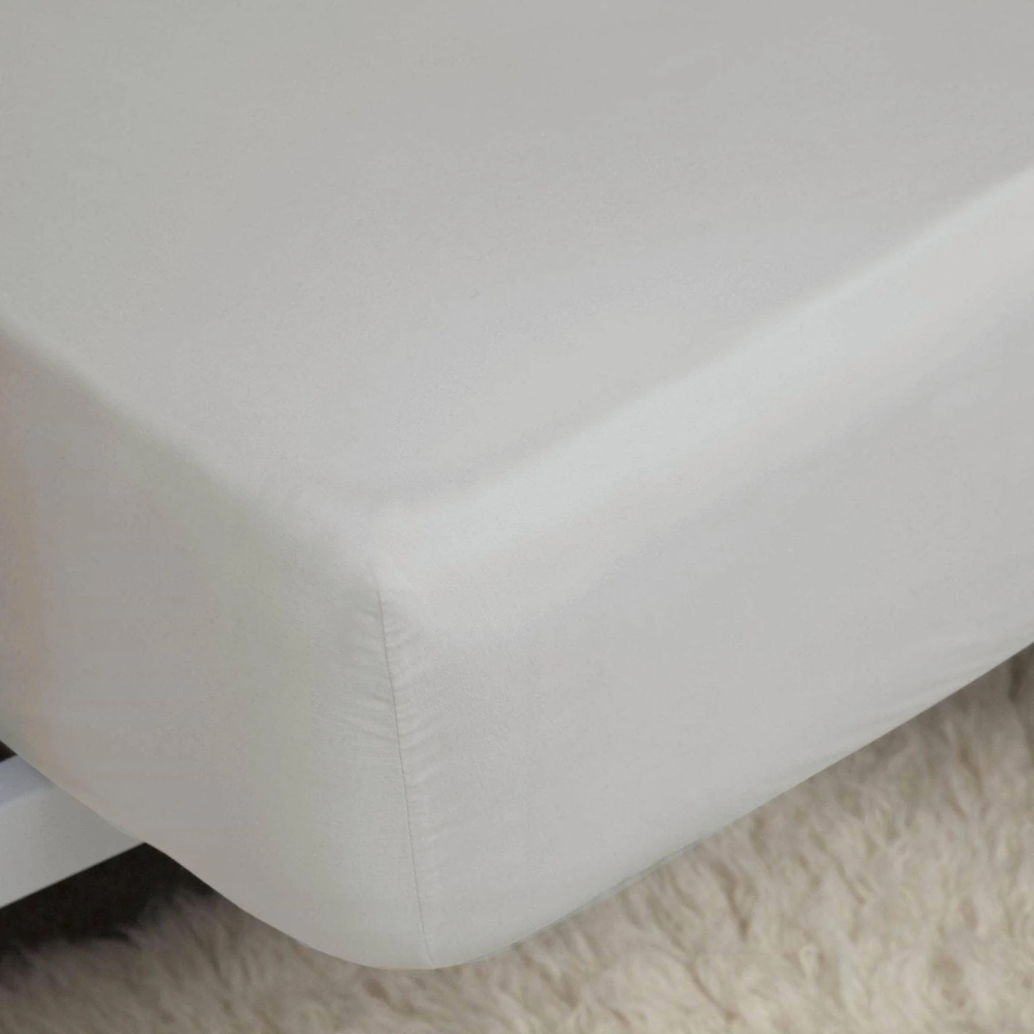 Egyptian Cotton 200 Count Fitted Sheet - Platinum 3 Egyptian Cotton 200 Count Fitted Sheet - Platinum