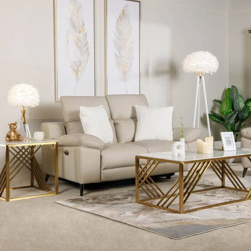 Empoli 2 Seater Power Recliner Sofa - Taupe 3 Empoli 2 Seater Power Recliner Sofa - Taupe