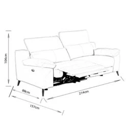 Empoli 3 Seater Power Recliner Sofa - Taupe 23 Empoli 3 Seater Power Recliner Sofa - Taupe -Taskers Sale Shop Empoli 3 Seater Power Sofa 11