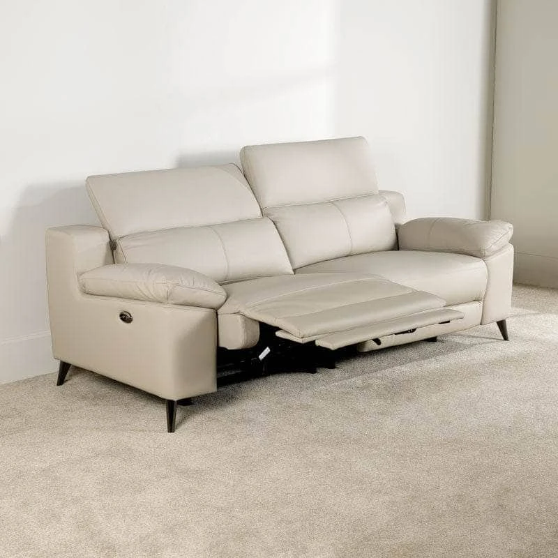 Empoli 3 Seater Power Recliner Sofa - Taupe 8 Empoli 3 Seater Power Recliner Sofa - Taupe - Image 6