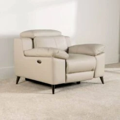 Empoli Power Reclining Armchair - Taupe -Taskers Sale Shop Empoli Power Reclining Armchair 1