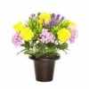 Yellow & Lavender Grave Pot 25cm 1 Yellow & Lavender Grave Pot 25cm -Taskers Sale Shop FB1270XDGRAVEPOTYELLOWLAV25CM