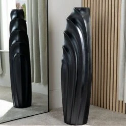 Fin Vase Matte Black - 100cm