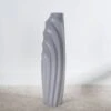 Fin Vase Matte Grey - 100cm 1 Fin Vase Matte Grey - 100cm -Taskers Sale Shop Fin Vase Matte Grey 26 x 21.5 x 100cm