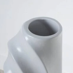 Fin Vase Matte White - 100cm -Taskers Sale Shop Fin Vase Matte White 26 x 21.5 x 100cm