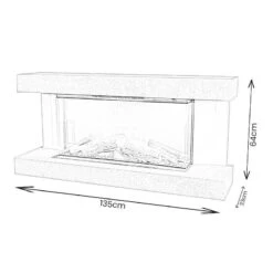 Flare Electric Wall Mounted Fire With Logs 11 Flare Electric Wall Mounted Fire With Logs -Taskers Sale Shop Flare Dimensions