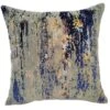 Flock & Foil Cushion - Navy -Taskers Sale Shop Flock Foil Cushion Navy