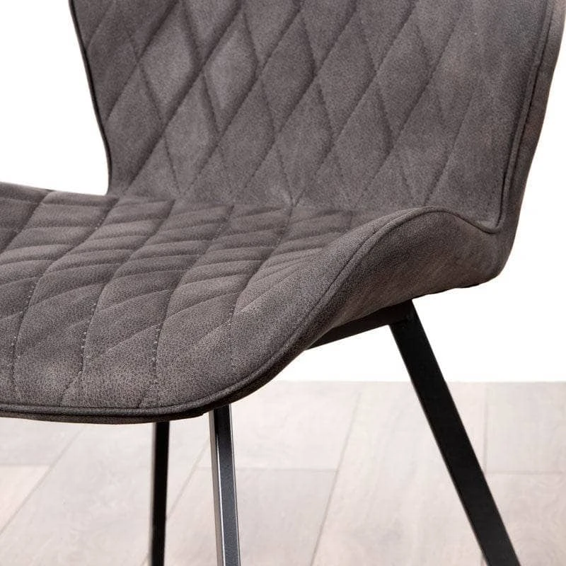 Girona 120cm Dining Table & 4 Toronto Grey Chairs 11 Girona 120cm Dining Table & 4 Toronto Grey Chairs - Image 9