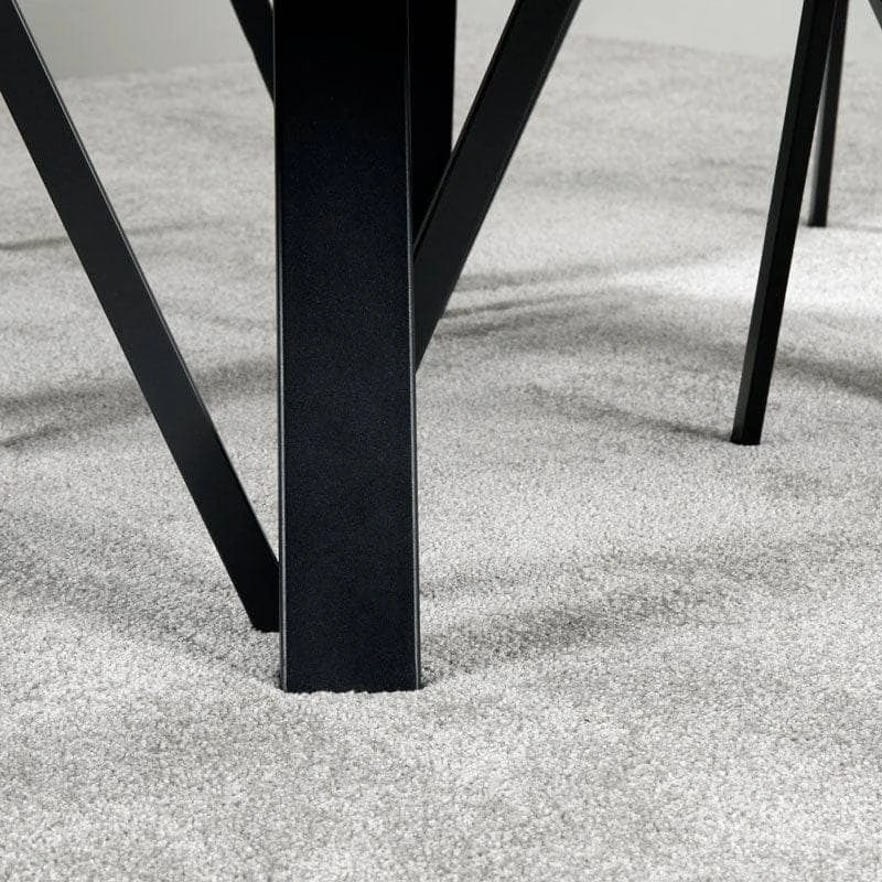 Girona 120cm Dining Table & 4 Vancouver Black Chairs 6 Girona 120cm Dining Table & 4 Vancouver Black Chairs - Image 4