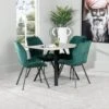 Girona 120cm Table & 4 Vancouver Emerald Chairs 2 Girona 120cm Table & 4 Vancouver Emerald Chairs -Taskers Sale Shop Girona 120cm Table 4 Vancouver Emerald Chairs 5