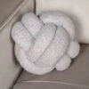 Grey Boucle Knot Ball Cushion - 19cm -Taskers Sale Shop Grey Boucle Knot Ball Cushion 19cm 2