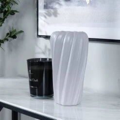 Grey Matte Paint Vase - 14.8 X 29cm