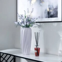 Grey Matte Paint Vase - 18.5 X 45.5cm