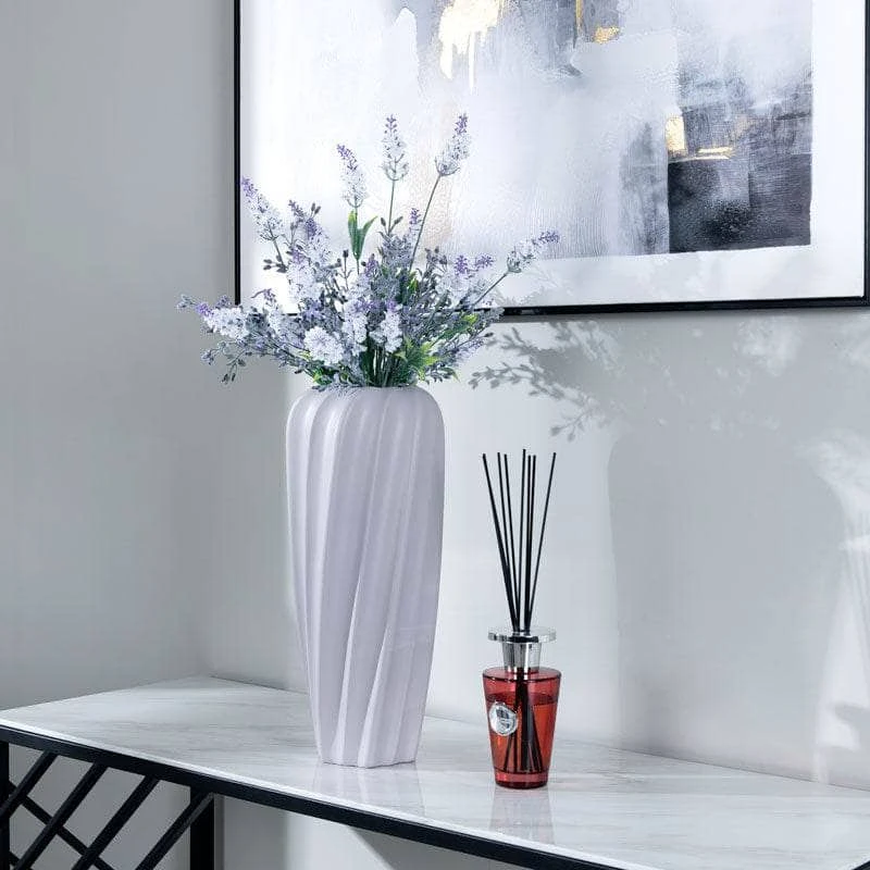 Grey Matte Paint Vase - 18.5 X 45.5cm 3 Grey Matte Paint Vase - 18.5 X 45.5cm