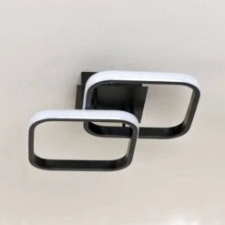 Hawaii Flush 2 Square Light -Black