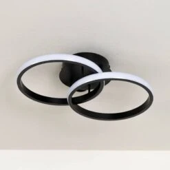 Hawaii Flush LED 2 Ring Light - Black