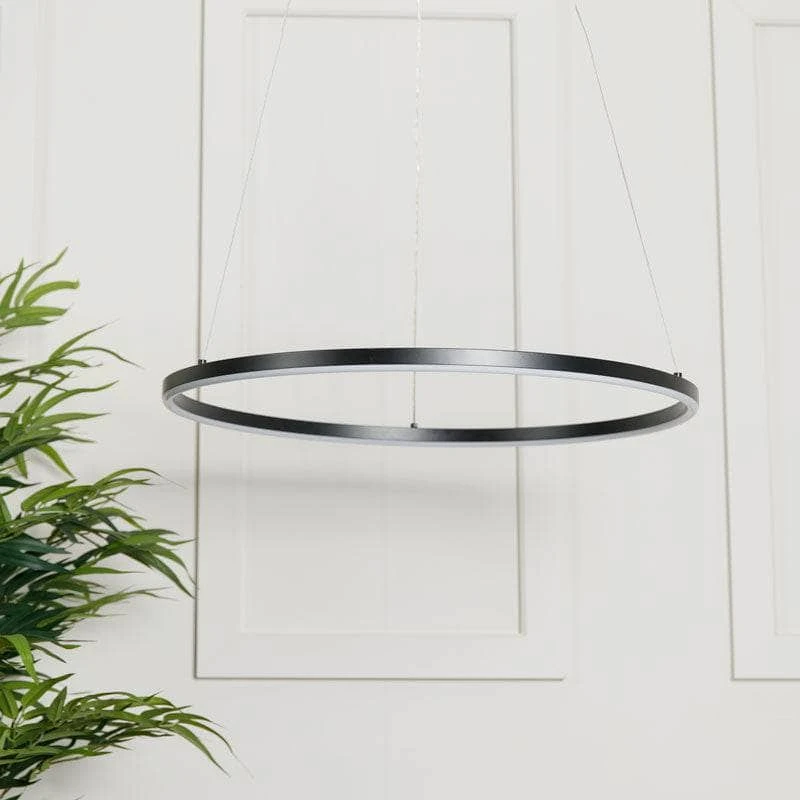 Hawaii LED 1 Ring Pendant Light - Black 4 Hawaii LED 1 Ring Pendant Light - Black - Image 2
