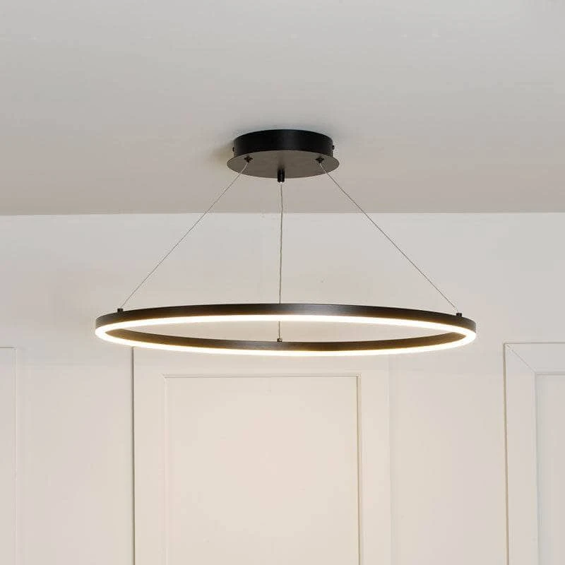 Hawaii LED 1 Ring Pendant Light - Black 6 Hawaii LED 1 Ring Pendant Light - Black - Image 4