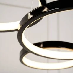 Hawaii LED 3 Ring Pendant Ceiling Light - Black 15 Hawaii LED 3 Ring Pendant Ceiling Light - Black -Taskers Sale Shop Hawaii LED 3 Ring Pendant Ceiling Light Black 4