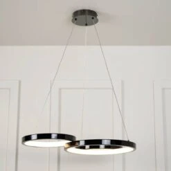 Hawaii LED 3 Ring Pendant Ceiling Light - Black 11 Hawaii LED 3 Ring Pendant Ceiling Light - Black -Taskers Sale Shop Hawaii LED 3 Ring Pendant Ceiling Light Black 5