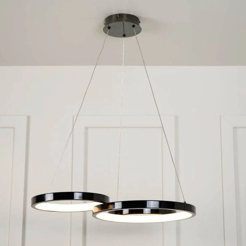 Hawaii LED 3 Ring Pendant Ceiling Light - Black 5 Hawaii LED 3 Ring Pendant Ceiling Light - Black - Image 3