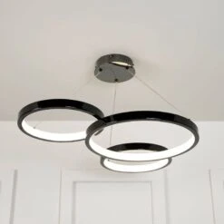 Hawaii LED 3 Ring Pendant Ceiling Light - Black 13 Hawaii LED 3 Ring Pendant Ceiling Light - Black -Taskers Sale Shop Hawaii LED 3 Ring Pendant Ceiling Light Black 6