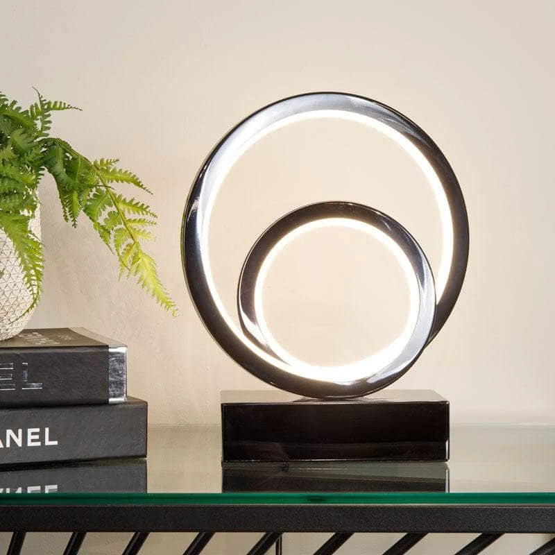 Hawaii LED Black 2 Ring Table Lamp 5 Hawaii LED Black 2 Ring Table Lamp - Image 3