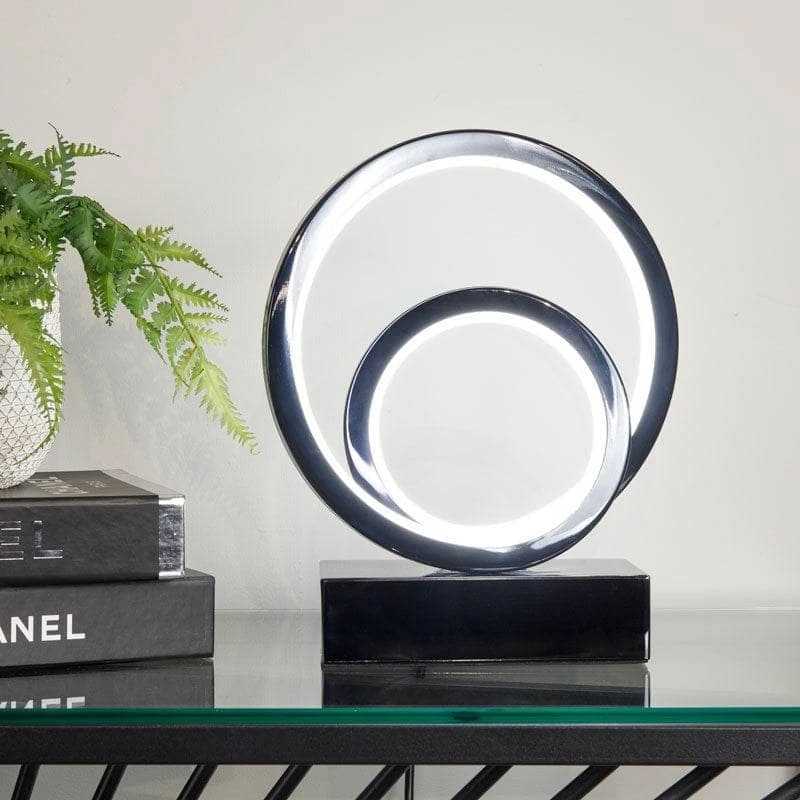 Hawaii LED Black 2 Ring Table Lamp 6 Hawaii LED Black 2 Ring Table Lamp - Image 4