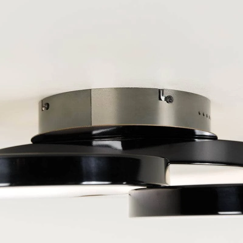 Hawaii LED Flush 3 Ring Ceiling Light - Black 6 Hawaii LED Flush 3 Ring Ceiling Light - Black - Image 4
