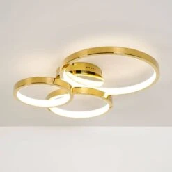 Hawaii LED Flush 3 Ring Ceiling Light - Gold 9 Hawaii LED Flush 3 Ring Ceiling Light - Gold -Taskers Sale Shop Hawaii LED Flush 3 Ring Ceiling Light Gold 4