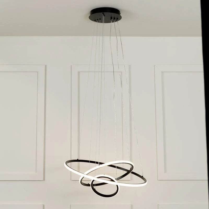Hawaii LED Pendant 3 Ring Ceiling Light - Black 5 Hawaii LED Pendant 3 Ring Ceiling Light - Black - Image 3