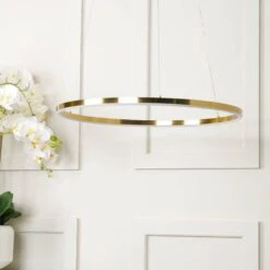 Hawaii LED Ring Pendant Ceiling Light - Gold