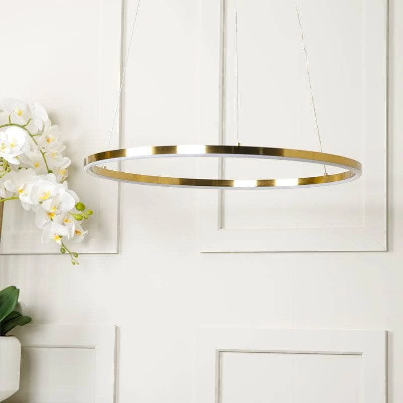 Hawaii LED Ring Pendant Ceiling Light - Gold 3 Hawaii LED Ring Pendant Ceiling Light - Gold