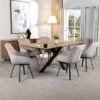 Herringbone Table & 6 Taupe Montreal Chairs 1 Herringbone Table & 6 Taupe Montreal Chairs -Taskers Sale Shop Herringbone Table 6 Taupe Montreal Chairs 2