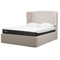 Tempur® Holcot Ottoman Bedframe 19 Tempur® Holcot Ottoman Bedframe -Taskers Sale Shop Holcot closed with smartcool matt and pillows