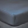 Hotel Satin Stripe Charcoal Fitted Sheet - Multiple Sizes 1 Hotel Satin Stripe Charcoal Fitted Sheet - Multiple Sizes -Taskers Sale Shop Hotel Satin Stripe Charcoal Sheet 1