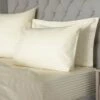 Hotel Satin Stripe Oxford Pillowcase - Ivory 1 Hotel Satin Stripe Oxford Pillowcase - Ivory -Taskers Sale Shop Hotel Satin Stripe Oxford Pillowcase Ivory