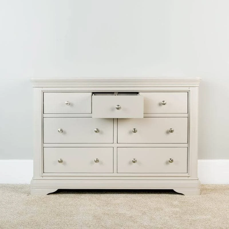 Victoria 7 Drawer Chest - Taupe 6 Victoria 7 Drawer Chest - Taupe - Image 4