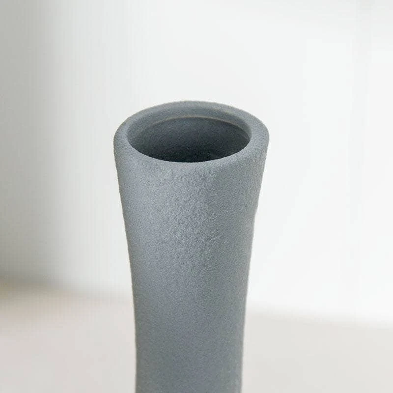 Light Grey Porcelain Vase - 31cm 5 Light Grey Porcelain Vase - 31cm - Image 3